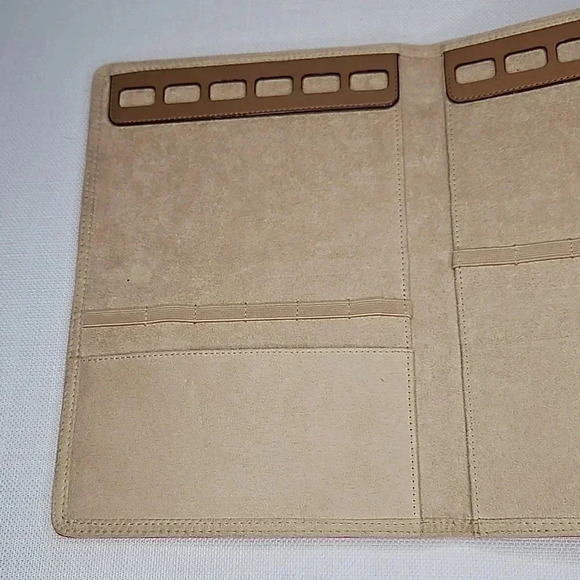 Stella & Dot Pink and Red Leather Jewelry Travel and Display Binder - Picture 5 of 15